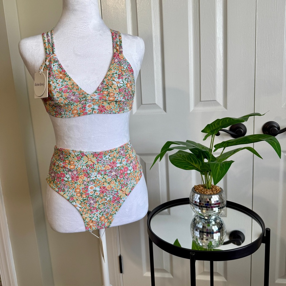 Kulani Kinis Zali Floral High Waist Bikini - Picture 7 of 16